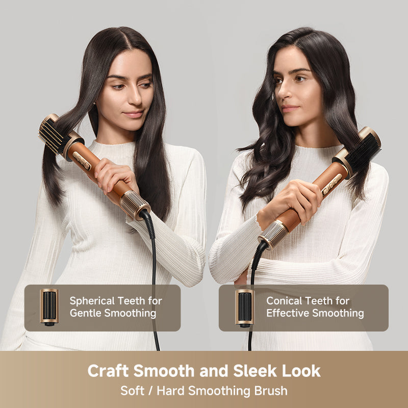 Soft and firm smoothing brushes