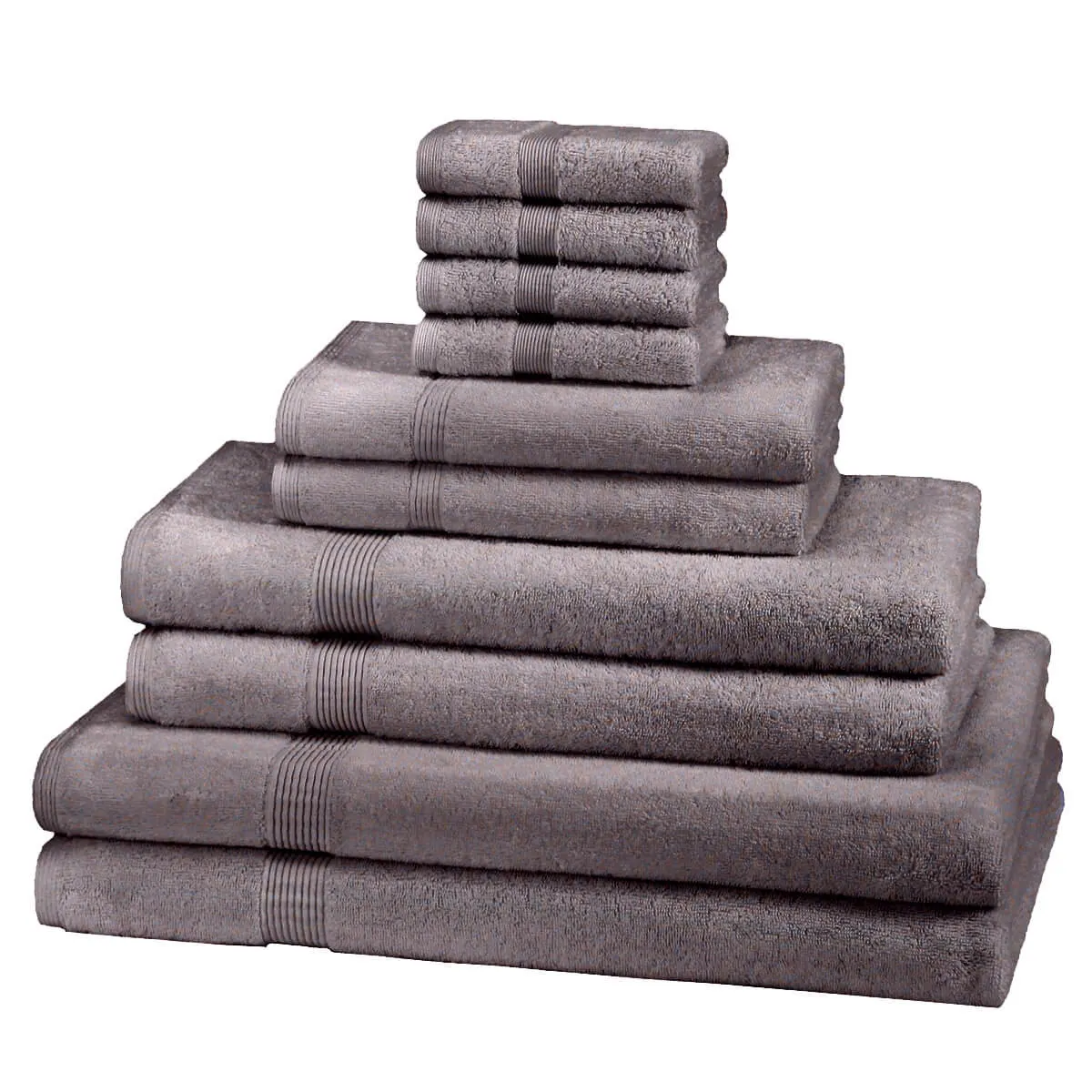 Silver 10-piece towel bale