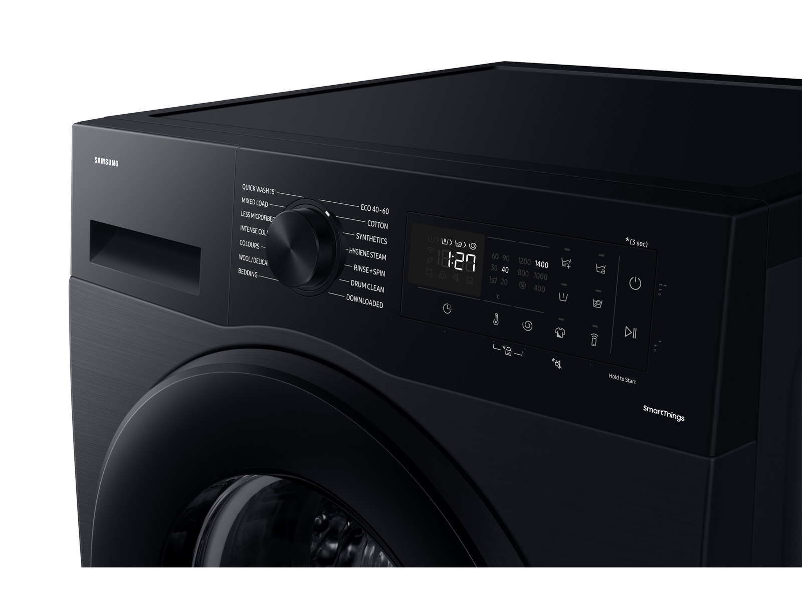 Samsung Series 5 EcoBubble — control panel detail
